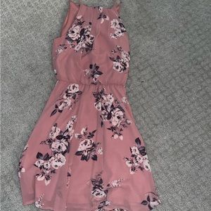 NWOT High Neck Floral Cocktail Dress